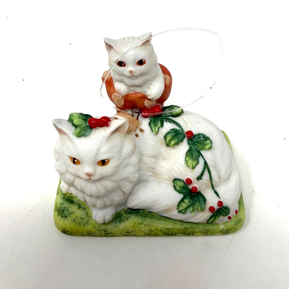 Vintage 1988 Irene Spencer Catnippers Sandy Claws Christmas Cat‎ Ornament Roman